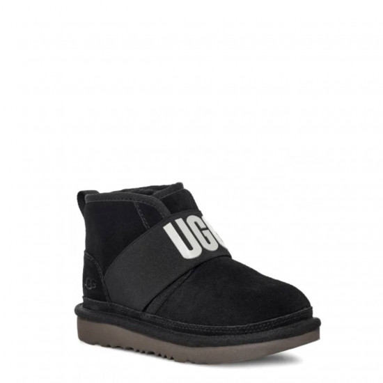 UGG Kids Neumel II Graphic Logo Boot Black 