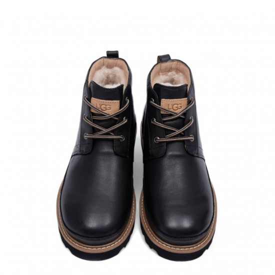 UGG Mens Neumel Gentleman Leather Black 