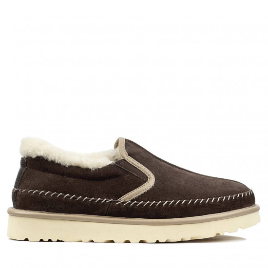 UGG Mens Stitch Slip On Chocolate 