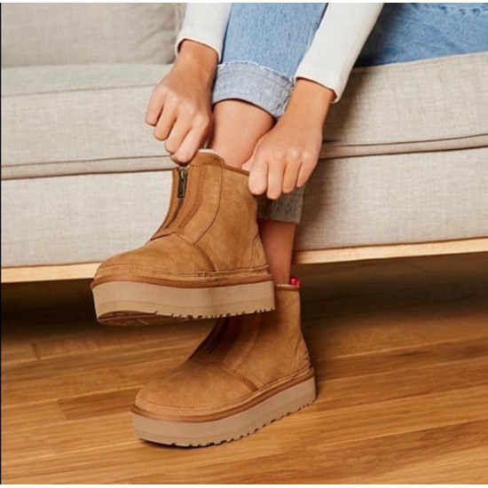 UGG Neumel Platform ZIP Boot Chestnut