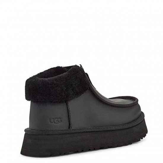 UGG Funkette Platform Boots Leather Black