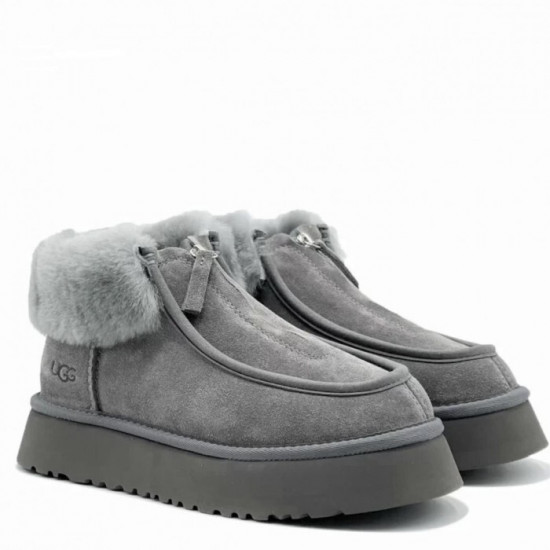 UGG Funkette Platform Boots Grey