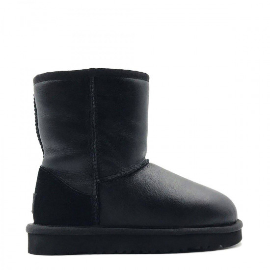UGG Kids Classic Short Metallic Black 