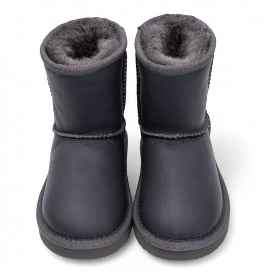 UGG Kids Classic Short Metallic Grey 