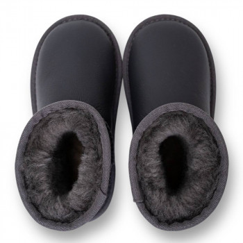 UGG Kids Classic Short Metallic Grey 