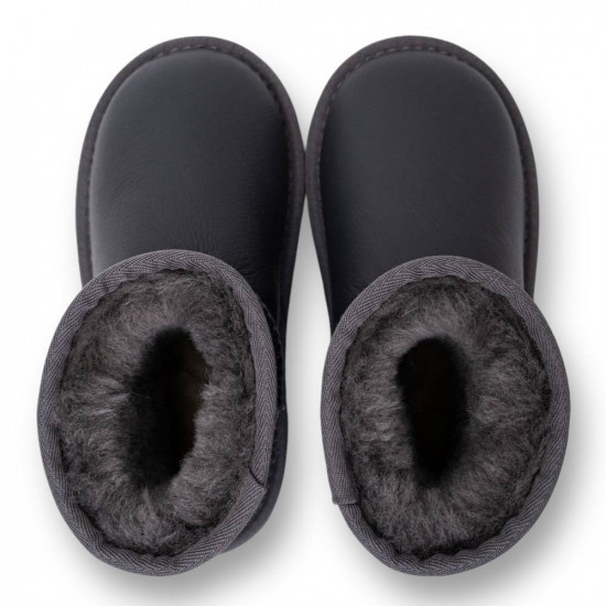 UGG Kids Classic Short Metallic Grey 