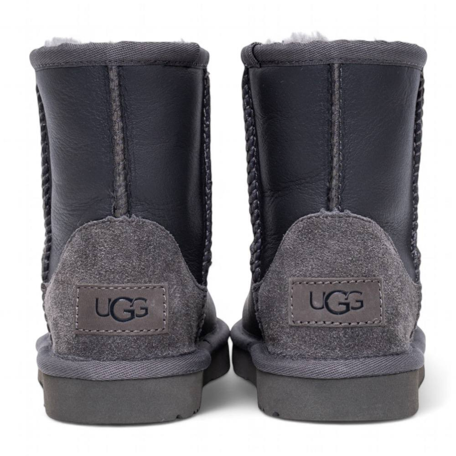 UGG Kids Classic Short Metallic Grey 