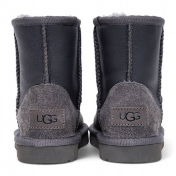 UGG Kids Classic Short Metallic Grey 
