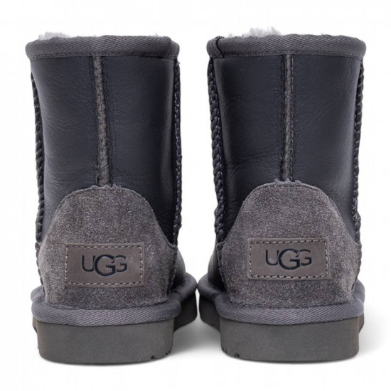 UGG Kids Classic Short Metallic Grey 