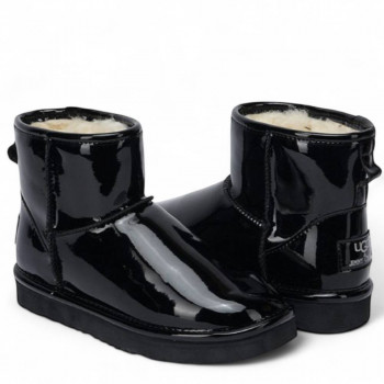 UGG & Jimmy Choo Mini Patent Black