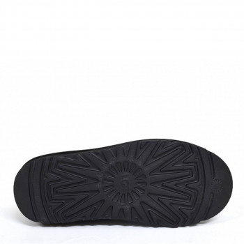 UGG Stitch Slip On Leather Black