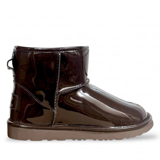 UGG & Jimmy Choo Mini Patent Chocolate
