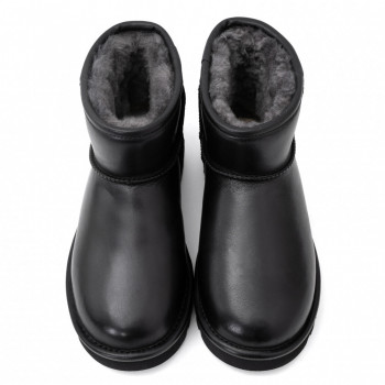 UGG Mens Classic Mini Leather Black 