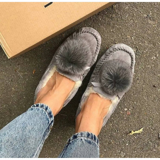 UGG Dakota Pom Pom Grey
