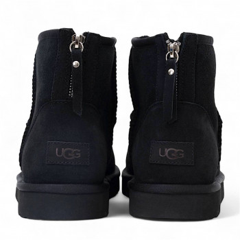 UGG Mens Classic Mini Zip II Black 