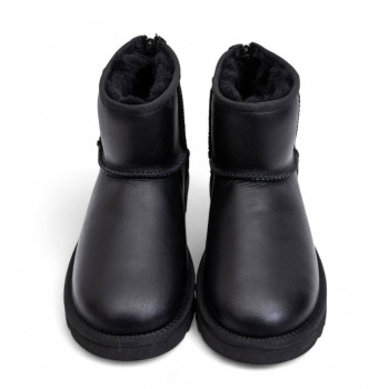 UGG Mens Classic Mini Zip Metallic Black 