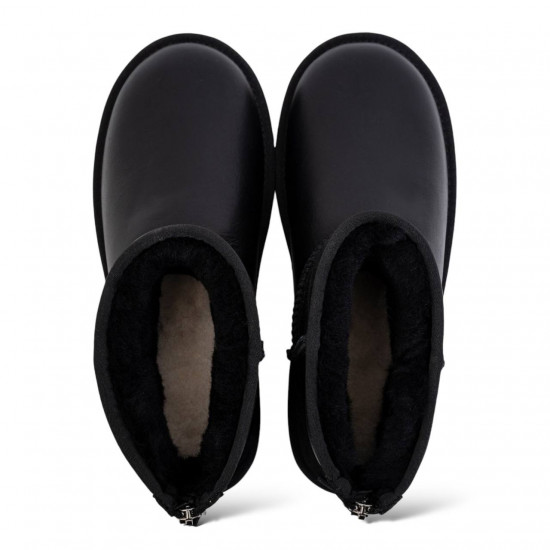 UGG Mens Classic Mini Zip Metallic Black 