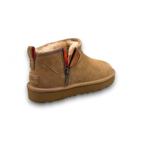 UGG Classic Ultra Mini ZIP Chestnut