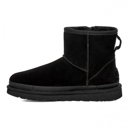 UGG Classic Mini Zipper Tape Logo Black