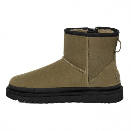 UGG Classic Mini Zipper Tape Logo Burnt Olive