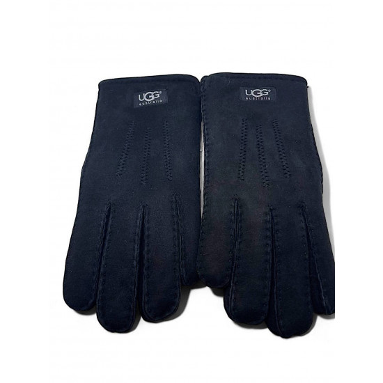 UGG Men Sheepskin Gloves Black 