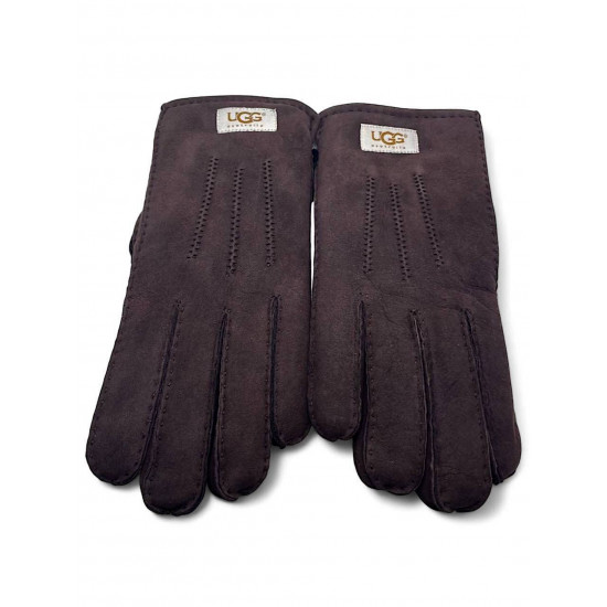 UGG Men Sheepskin Gloves Chocolate 