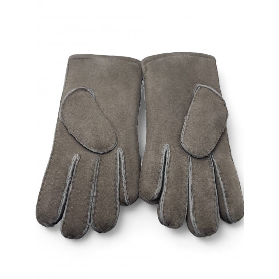 UGG Men Sheepskin Gloves Grey 