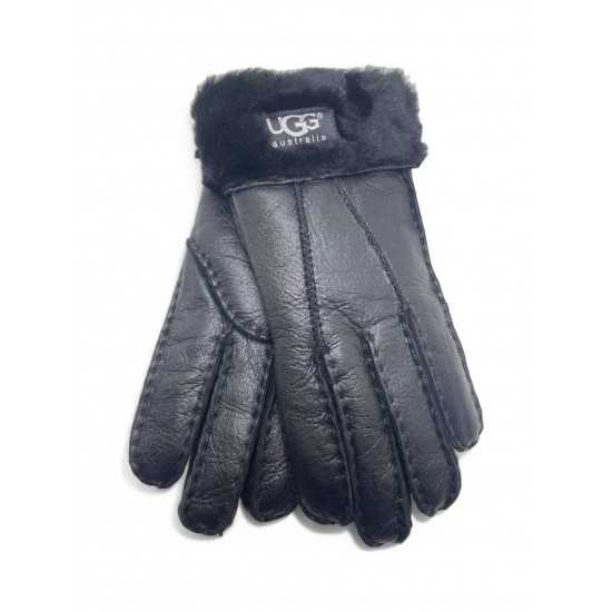 UGG Women's Sheepskin Glove Metallic Black