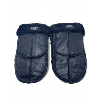 UGG Women's Sheepskin Mitten Metallic Black
