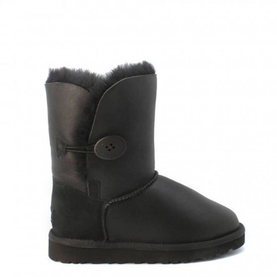 UGG Kids Bailey Button Metallic Black 