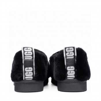 UGG Hailey Fluff Slippers Black