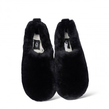 UGG Hailey Fluff Slippers Black