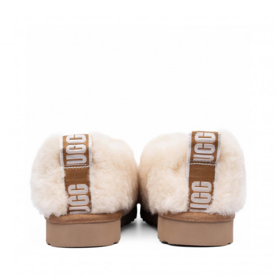 UGG Hailey Fluff Slippers Natural