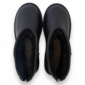 UGG Mens Classic Short Zip Metallic Black 