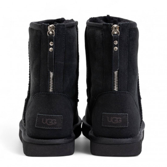 UGG Mens Classic Short Zip Black 