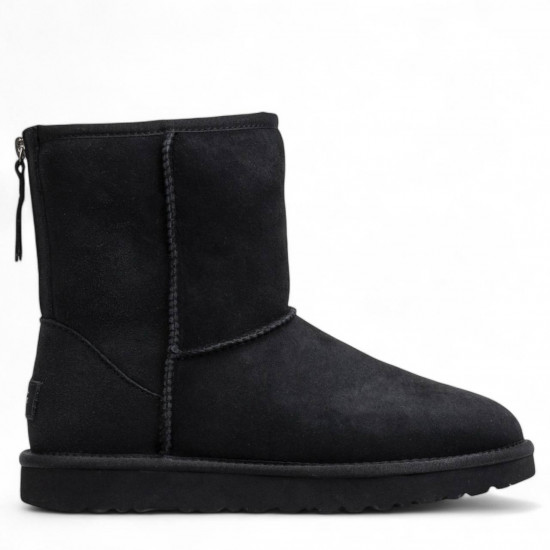 UGG Mens Classic Short Zip Black 