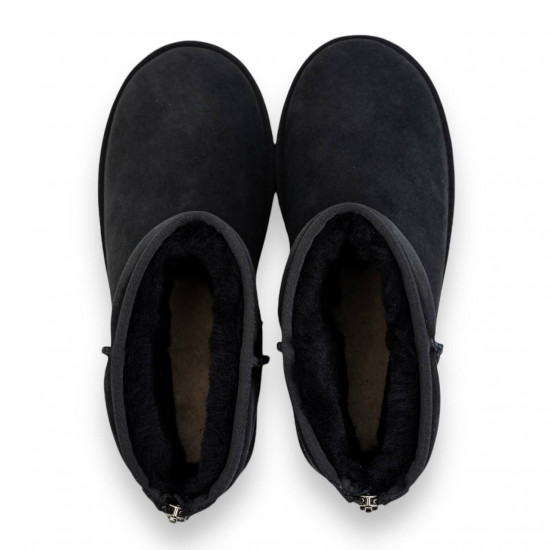 UGG Mens Classic Short Zip Black 