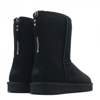 UGG Mens Classic Short Zip Black 