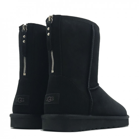 UGG Mens Classic Short Zip Black 
