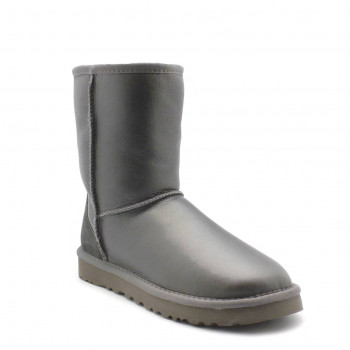 UGG Classic Short Metallic Grey