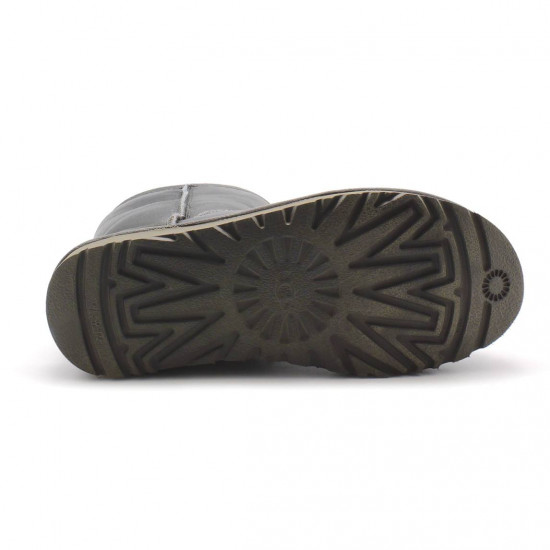 UGG Classic Short Metallic Grey