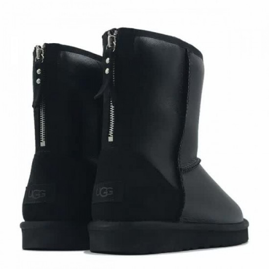 UGG Classic Short Zip Metallic Black