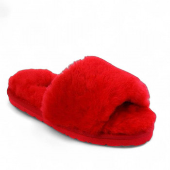 UGG Fluff Slide Slippers Red