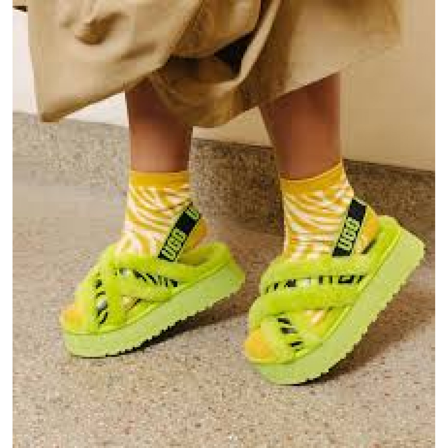 UGG Disco Cross Slide Key Lime