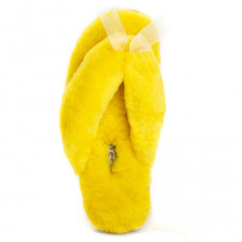 UGG Fluff Flip Flop Yellow