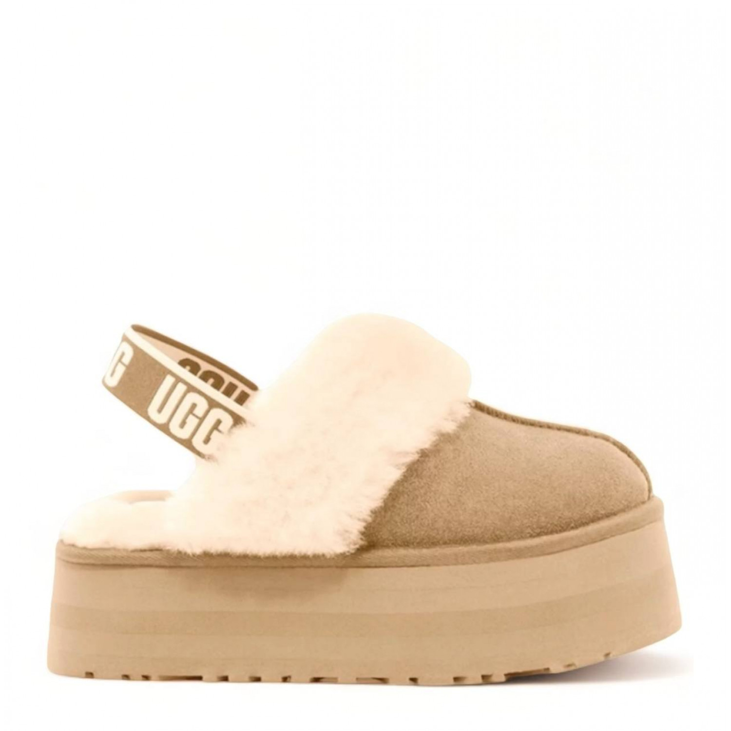 UGG Funkette Suede Platform Sand