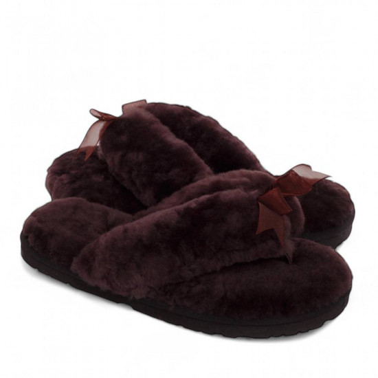 UGG Fluff Flip Flop Chocolate