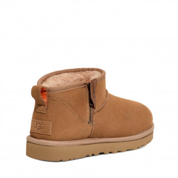 UGG Men Classic Ultra Mini ZIP Chestnut 