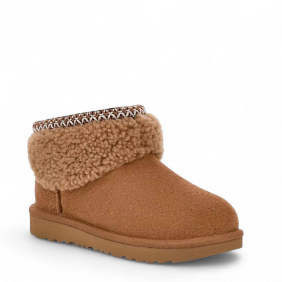 UGG Classic Ultra Mini Maxi Curly Chestnut