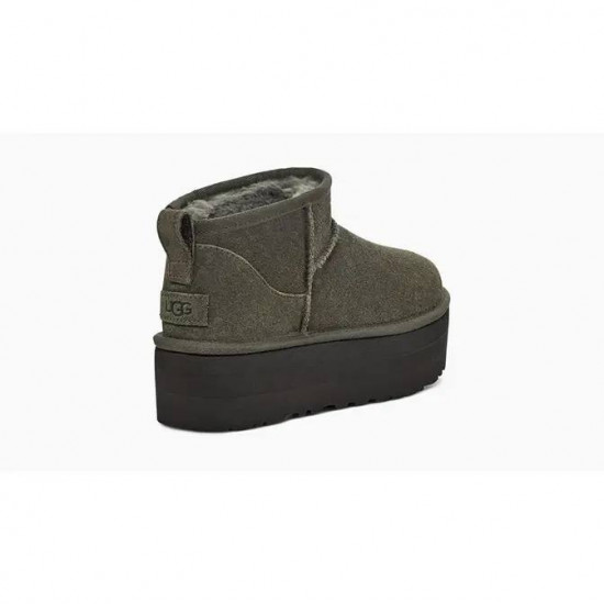UGG Classic Ultra Mini Platform Burn Olive